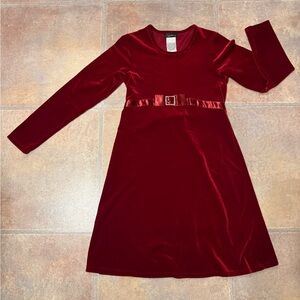 Speechless Deep Red Velvet Dress
